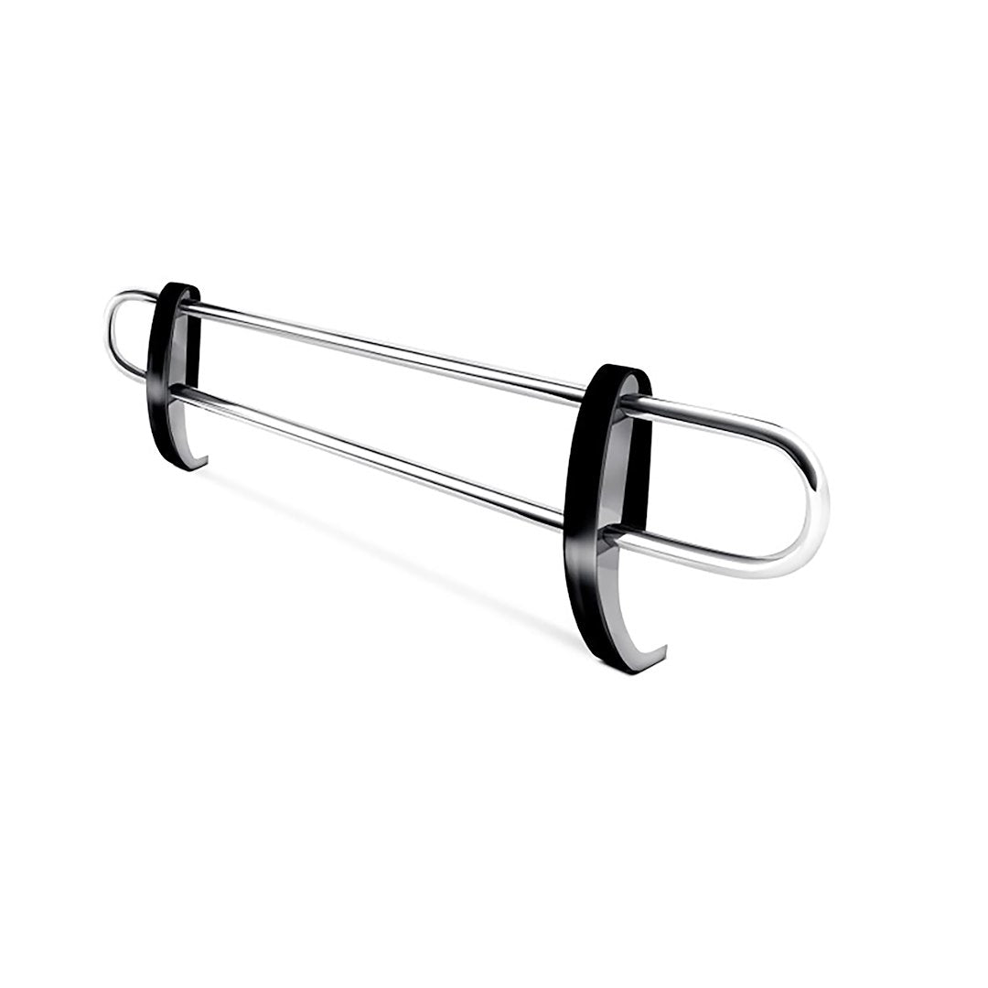 Black Horse Offroad 8D091016SS Polished Silver Stainless Rear Bumper Guard - image 1