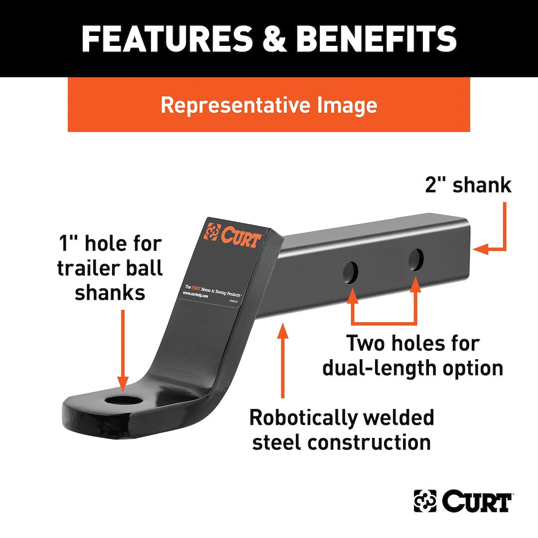 Curt 45220 Trailer Hitch Ball Mount - image 2