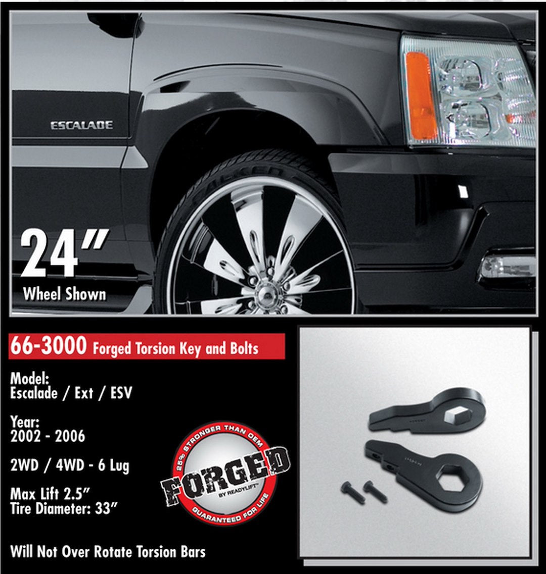 ReadyLift 66-3000 GM 1500 4WD Torsion-Key Leveling Set