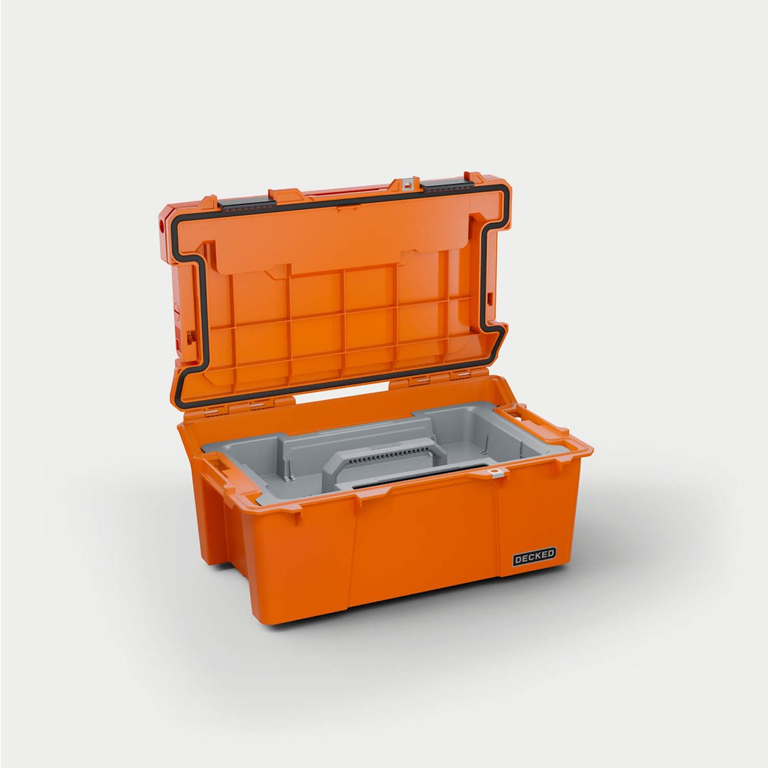 Decked A0010-SIXR-ORG Sixer 16 Portable Storage Box