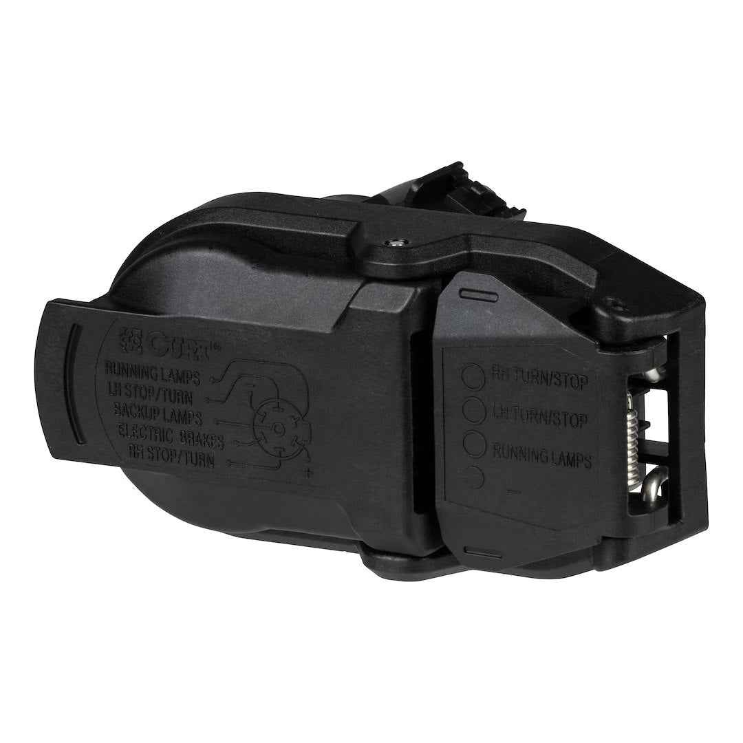 CURT USCAR Dual-Output Trailer Connector - 7-Way & 4-Way – 57015