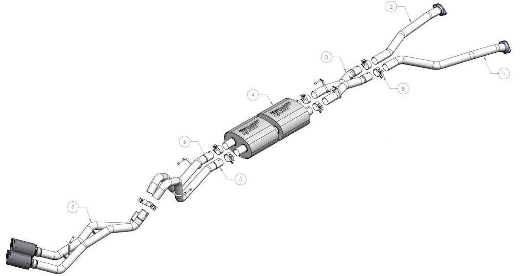 Borla 140940BC Tundra ATAK Dual-Inlet Side-Exit Cat-Back - image 2