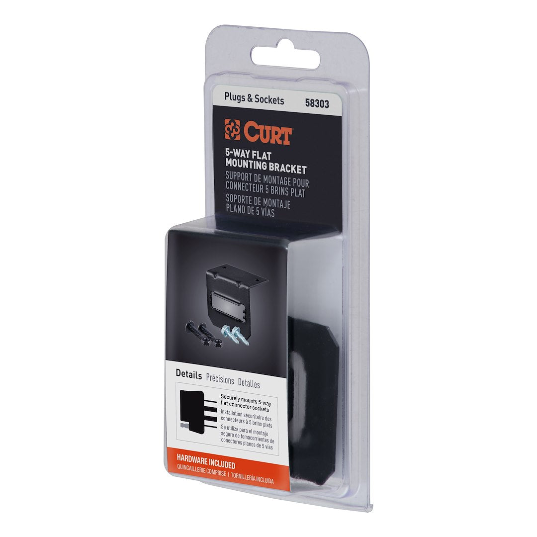 CURT Trailer Wiring Connector Mounting Bracket (58303)
