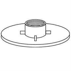 Custom Roto Molding 65 2-Inch Raised Threaded Waste Tank Spin Fitting