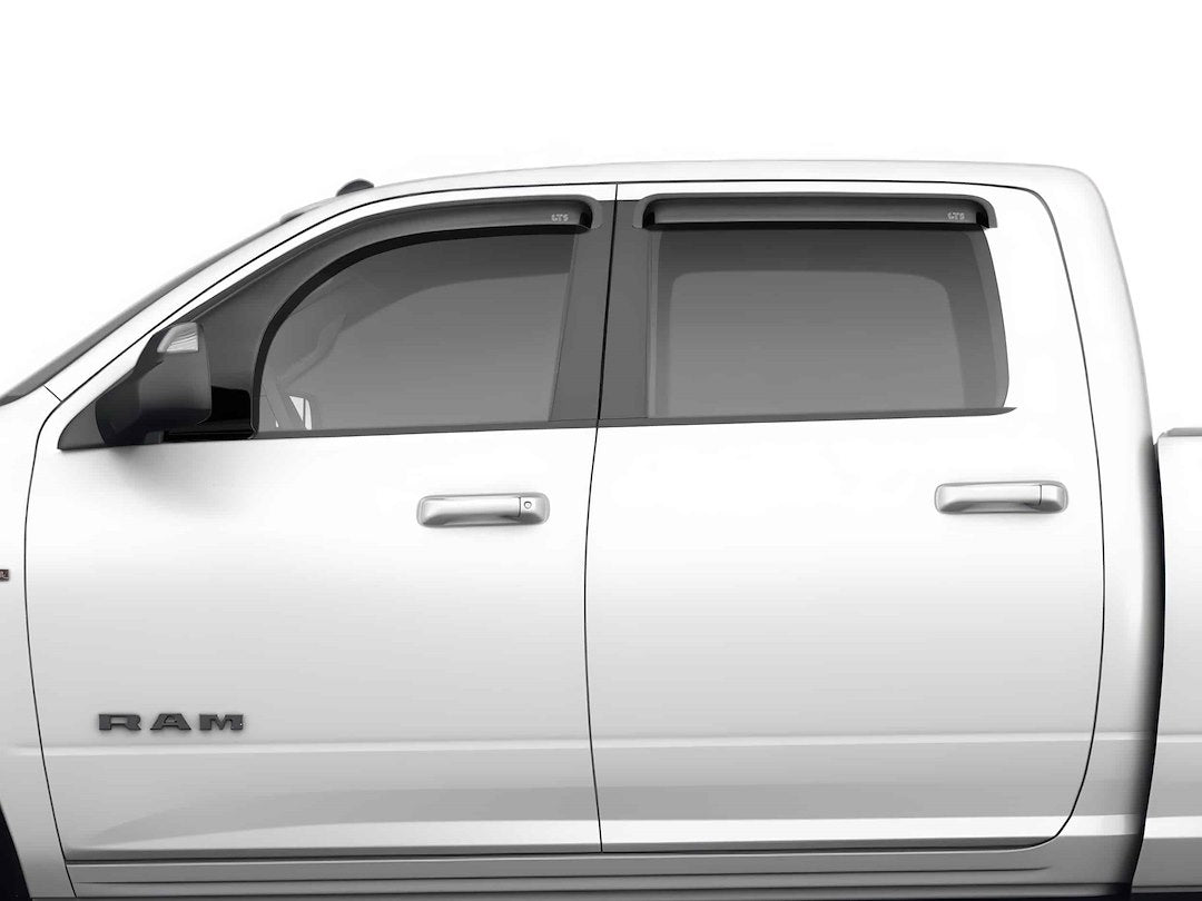 GT Styling 82181S Bubble Extended Ventgards Window Visor
