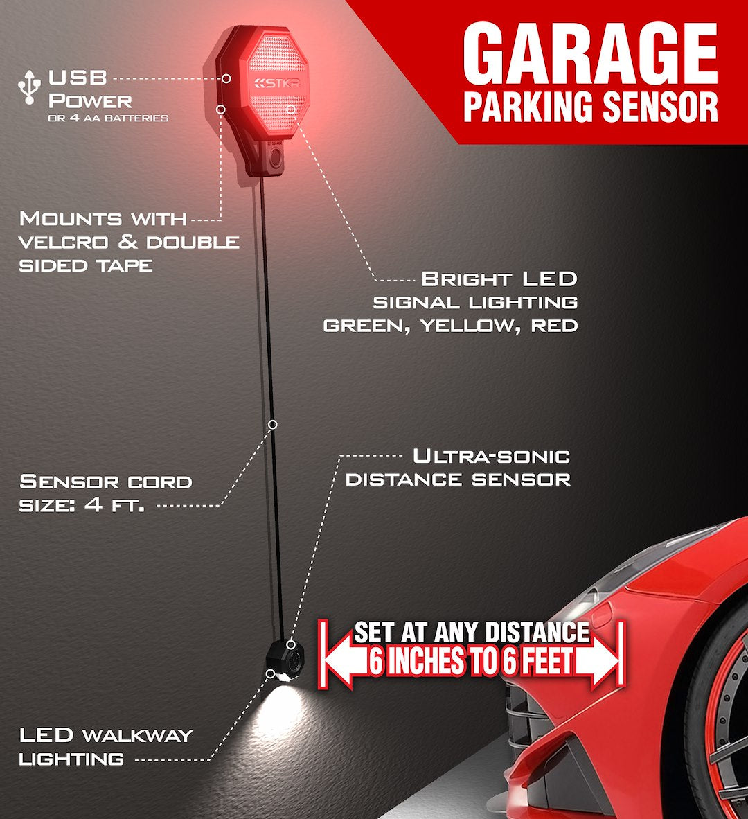 STKR Concepts 00246DD Parking-Sensor Pack