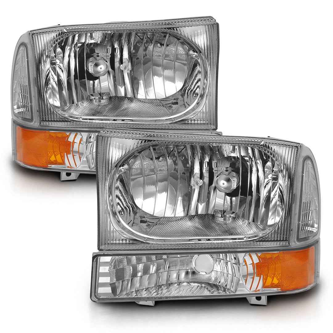 ANZO USA 111458 Chrome Crystal 9007 Headlight Pair