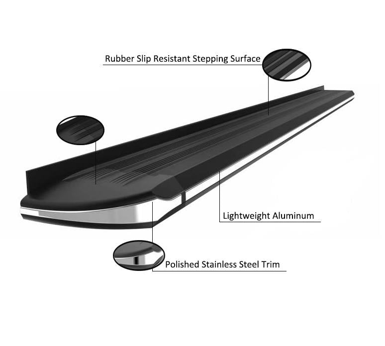 Black Horse Offroad EX-G770 Exceed Equinox/Terrain Fixed Black Boards - image 2