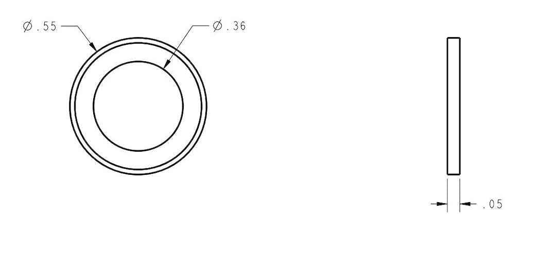 Sierra Marine 1824309 Rubber Boat Drain-Plug Gaskets, Five-Pack