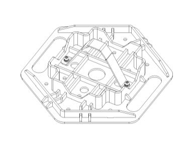 Go Rhino XG-RJ50040B Jack Support Base