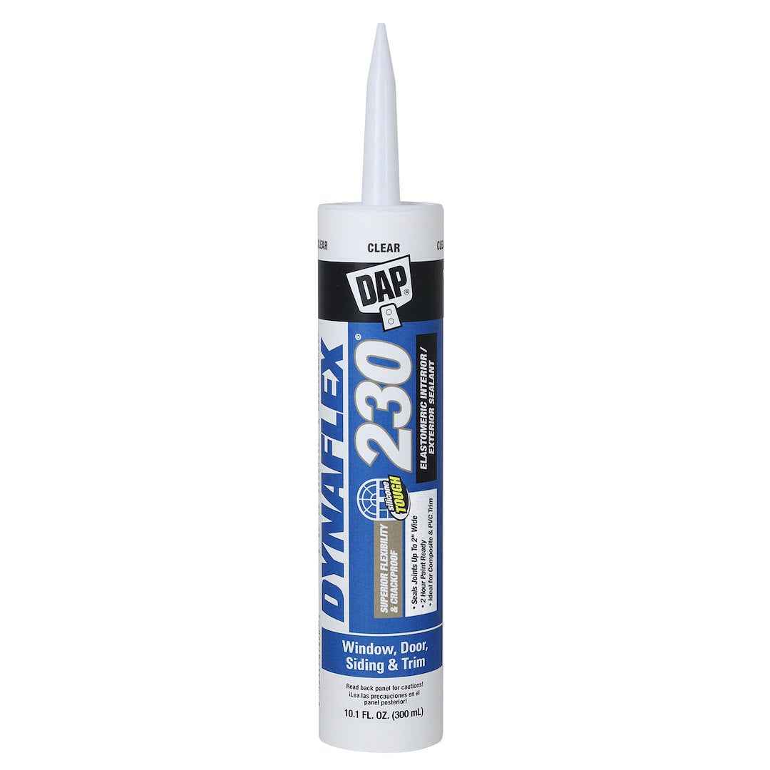 DAP 7079818304 Dynaflex 230 Clear Latex Caulk, 10.1 oz