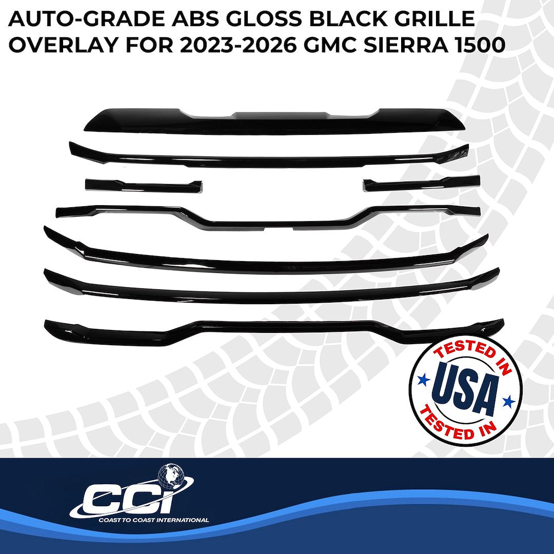 Coast To Coast GI205BLK Gloss Eight-Piece Grille Trim Kit - image 2