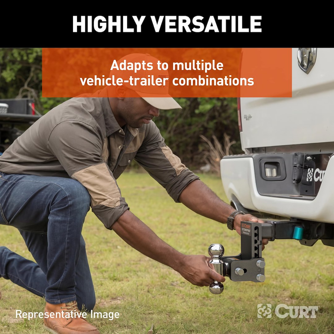CURT Trailer Hitch Ball Mount (45962) – Receiver Size: 2 Inch