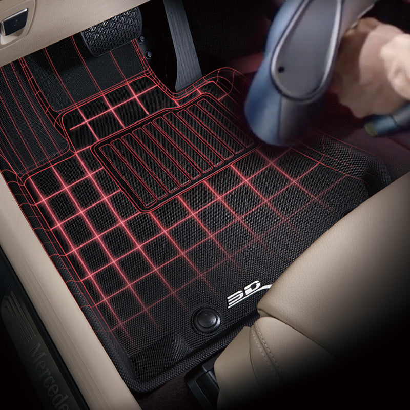 3D Mats L1HY10101509 Palisade KAGU Black Three-Row Floor Mats - image 5