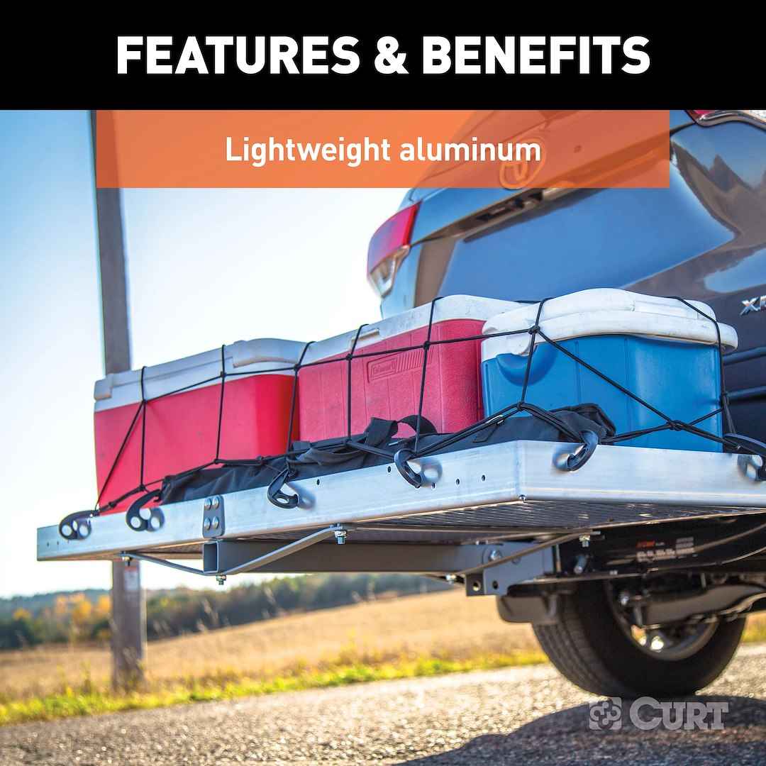 CURT Hitch Cargo Carrier - 20 in x 60 in, 2 in – 18100