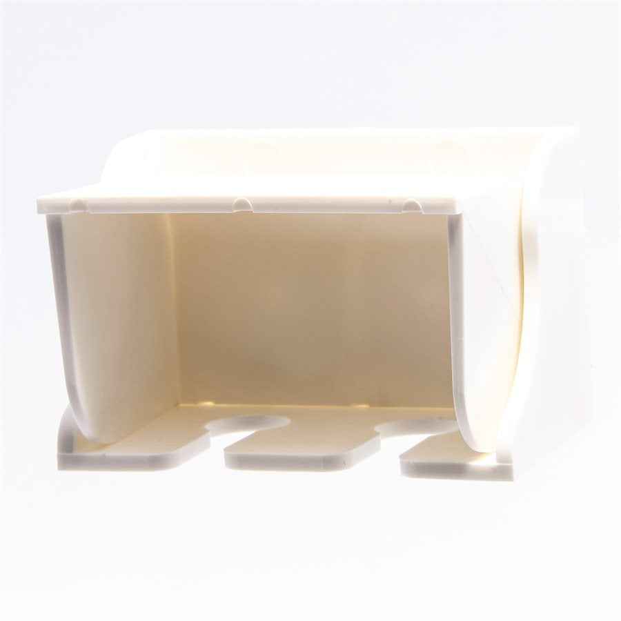 Camco 57203 White Covered Two-Toothbrush Holder