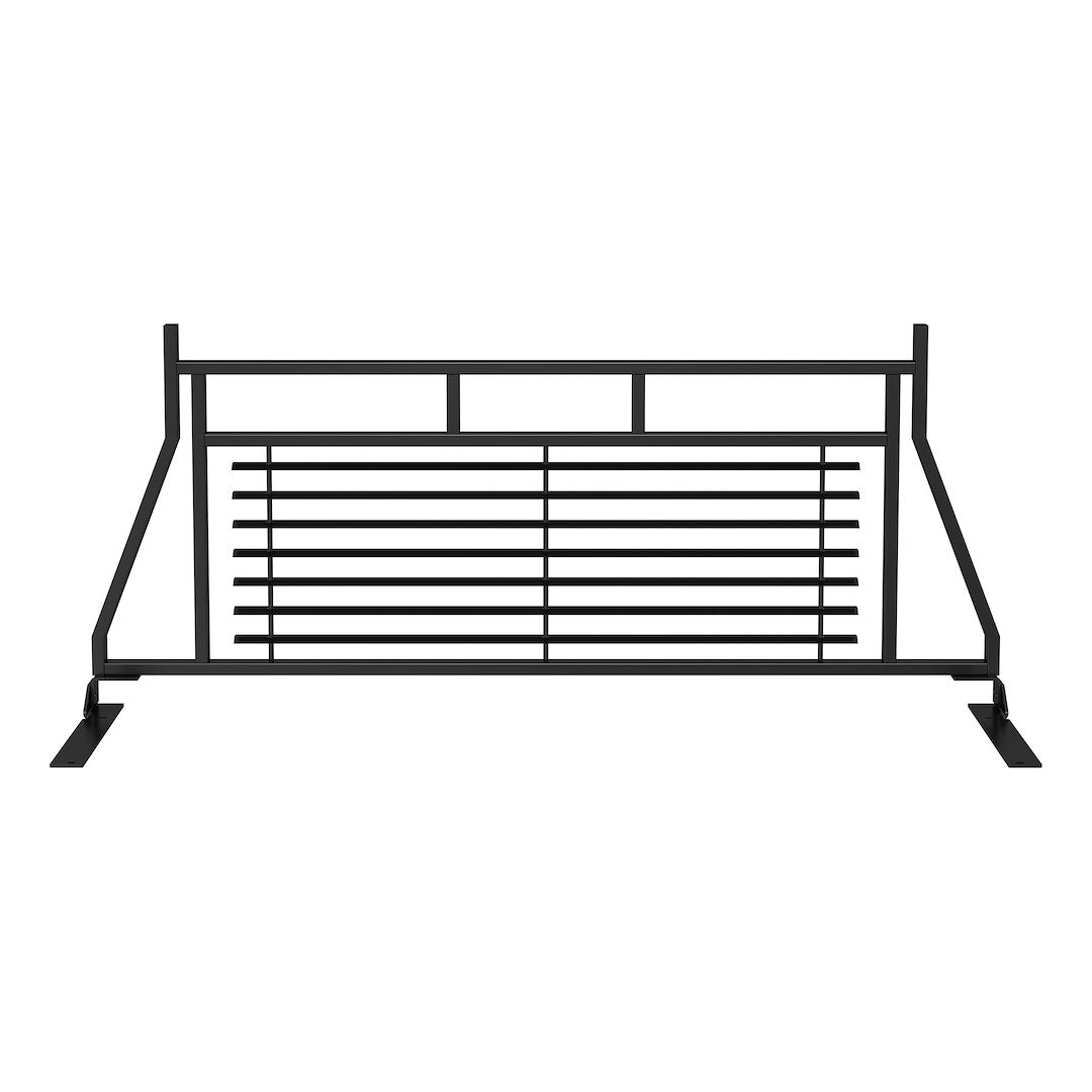 Aries 111001 Classic Satin Black Louvered Headache Rack - image 2