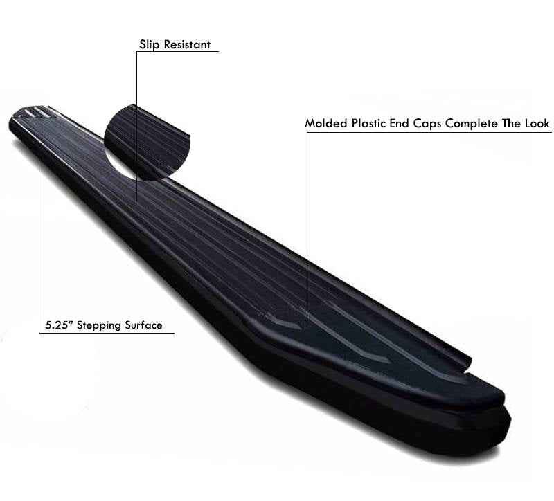 Black Horse Offroad PR-G485BK Peerless Fixed Rocker-Mount Black Board