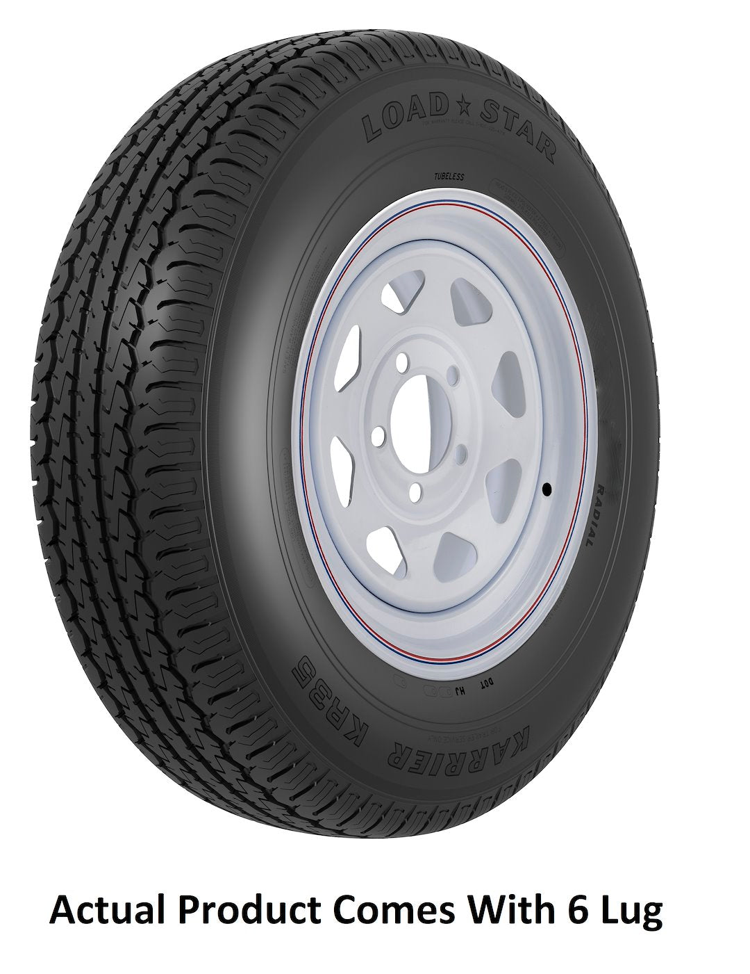 Americana 31368 ST225/75R15 E-Range Six-Lug Assembly
