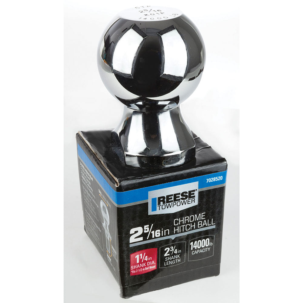Bulldog 7028500 Chrome Hitch Ball, 14,000 lb Rating - image 1