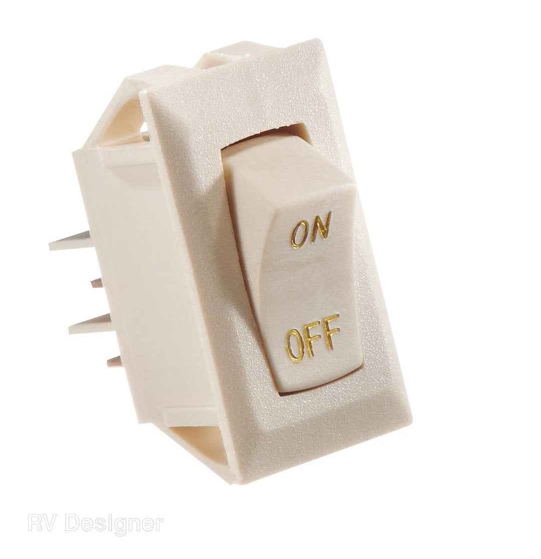 RV Designer S279 Ivory SPST On/Off Control Switch