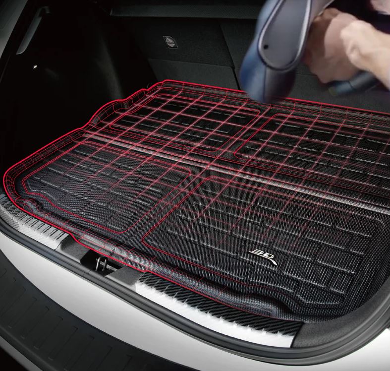 3D Mats 1CH0981309 Suburban KAGU Black Behind-Third-Row Mat - image 2