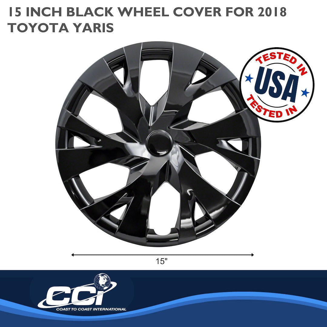 Coast To Coast 53315BLK Yaris 15-Inch Gloss Y-Spoke Trim Set - image 3