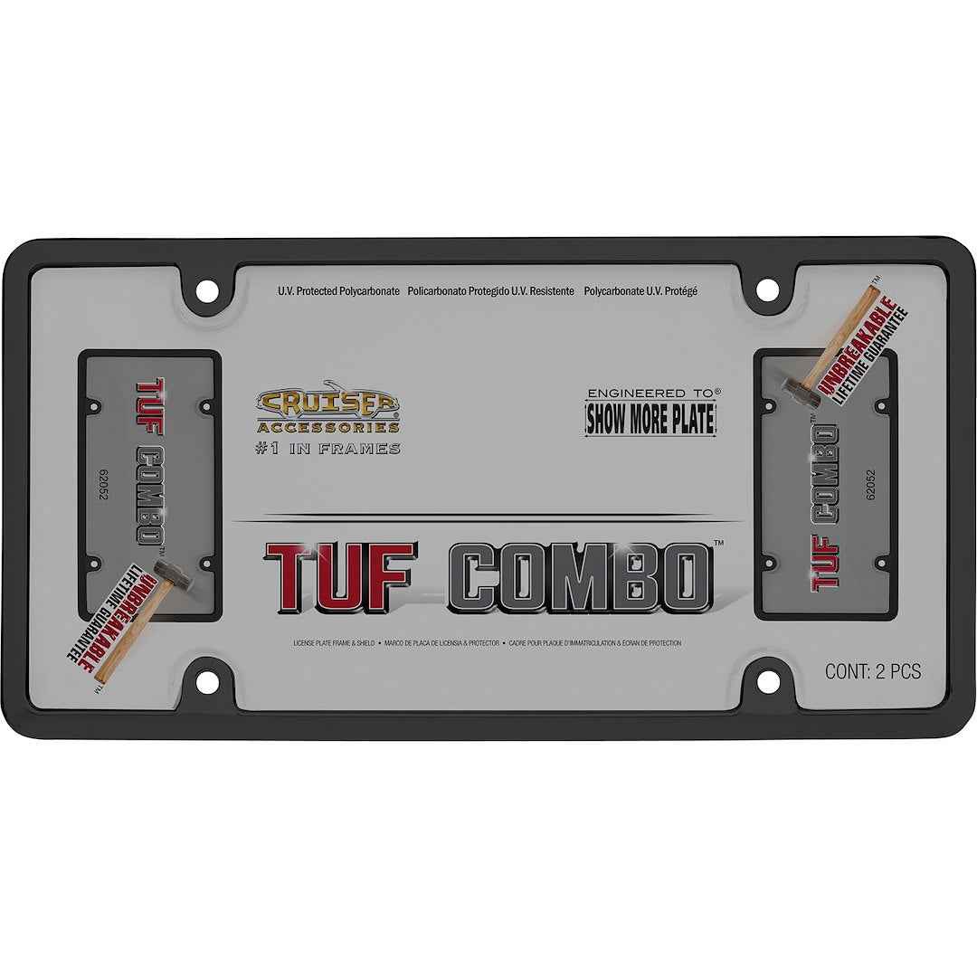 Cruiser License Plate Frame - Tuf Bubble Shield, Automotive – 62052