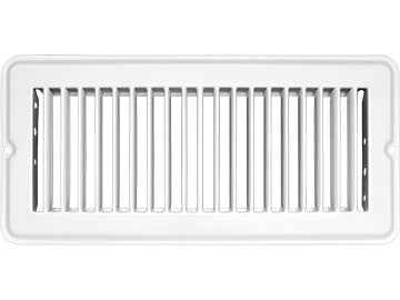 RV Designer H875 White 10 x 4 Metal Floor-Air Register