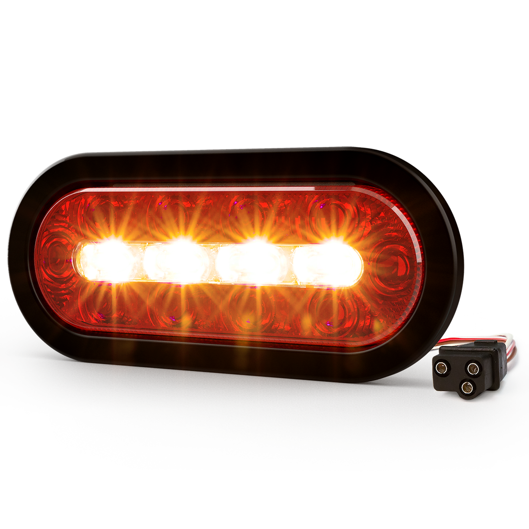Ecco Elect ED3060AW ED Series Oval Directional Warning Unit