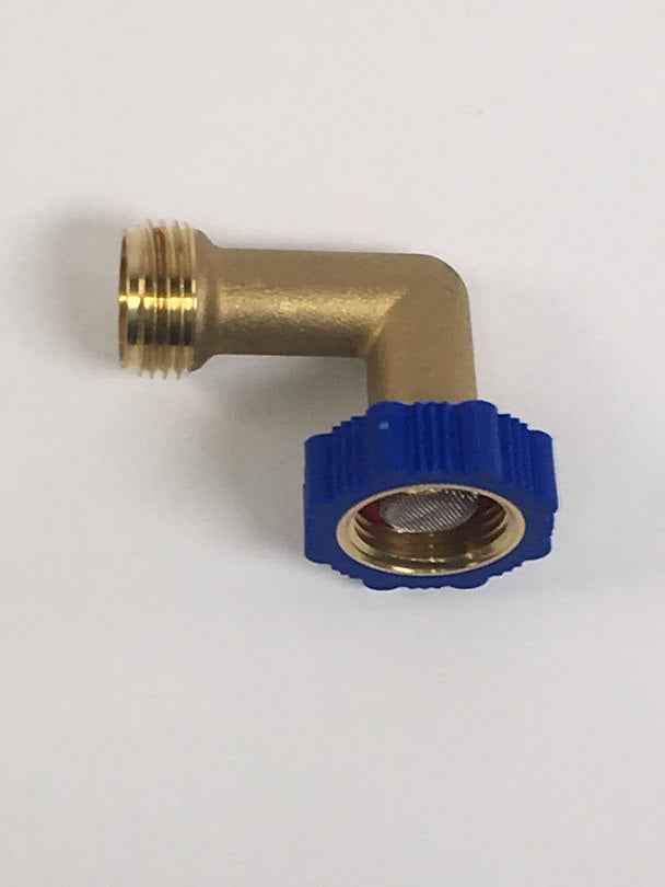 Aqua Pro 21854 Brass 90-Degree Garden-Hose Fitting