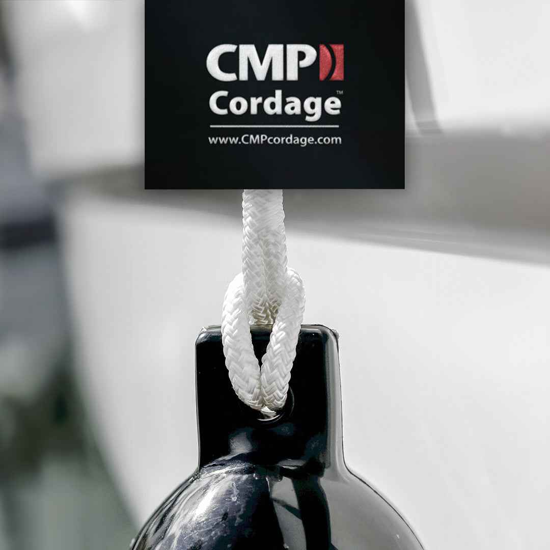 CMP Cordage CFL3806WH White Boat Fender Line Pair