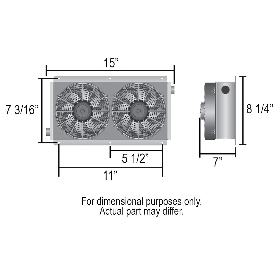 Derale 65840 Hi-Flow Racing Remote Fluid Cooler - image 2