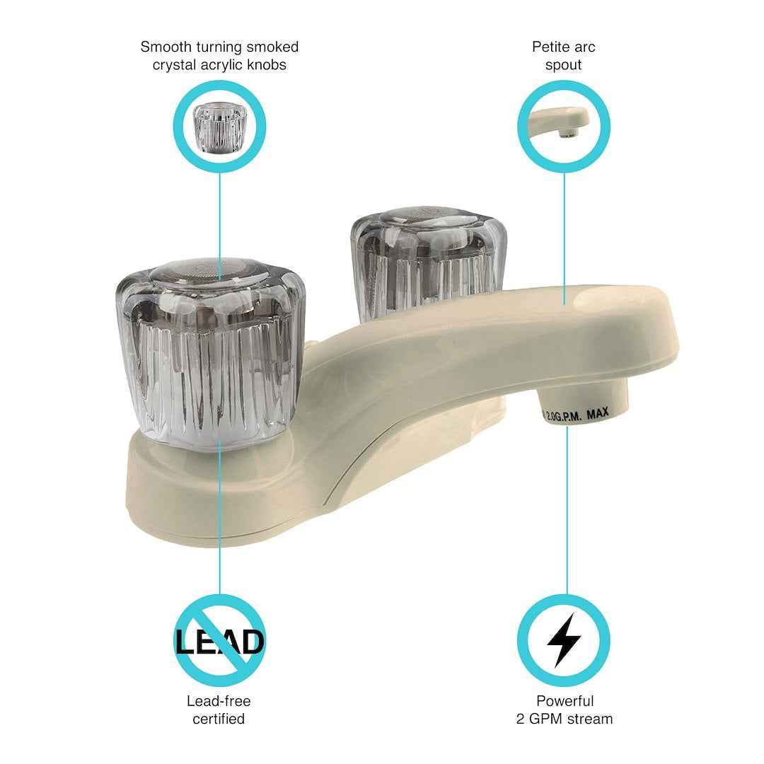 Dura Faucet Lavatory Faucet - Bisque Parchment – DF-PL700S-BQ