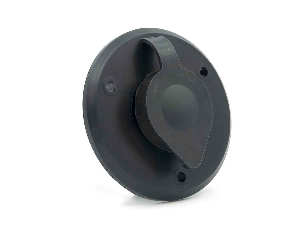 B&B Molders 94321 Black Single-Cable TV Entry Plate