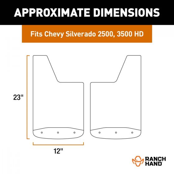 Ranch Hand 251450rh Heavy-Duty Truck Mud Guard