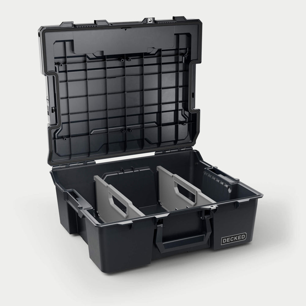 Decked A0020-HRAK-BLK Halfrack 32 Portable Storage Box