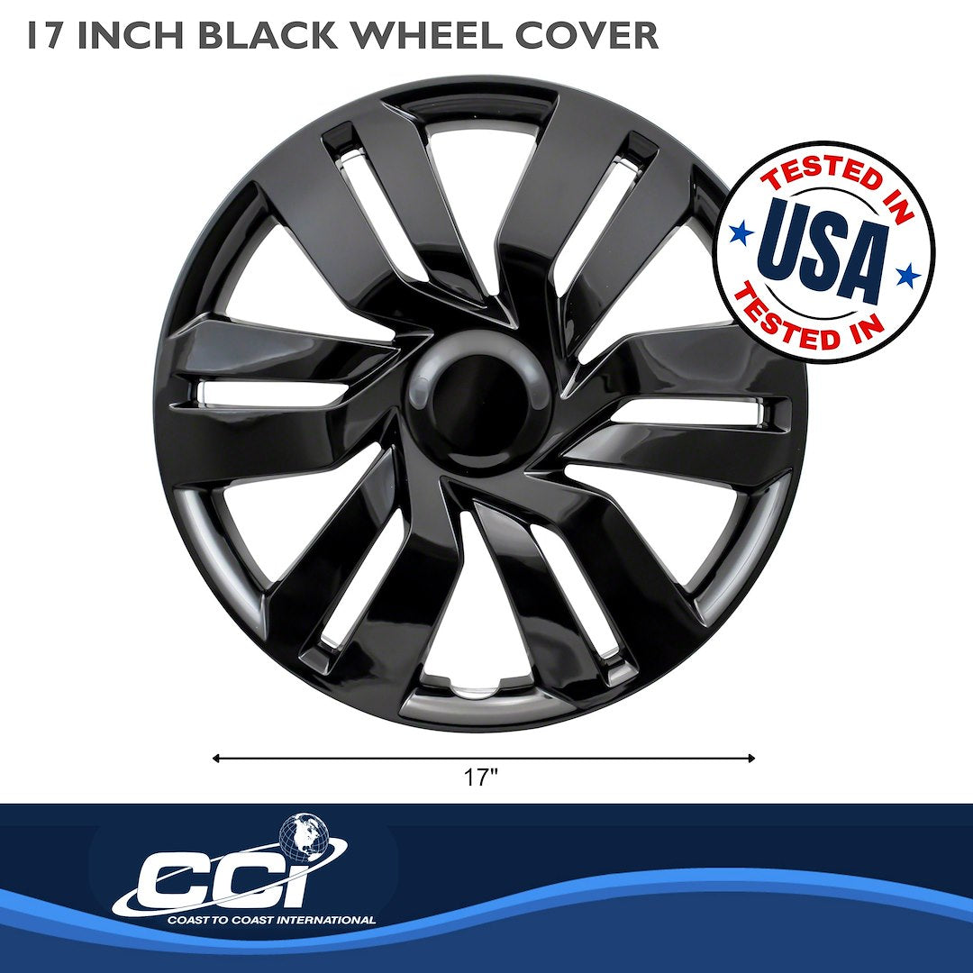 Coast To Coast 53417BLK 17-Inch Gloss Double-Spoke Trim Set - image 2