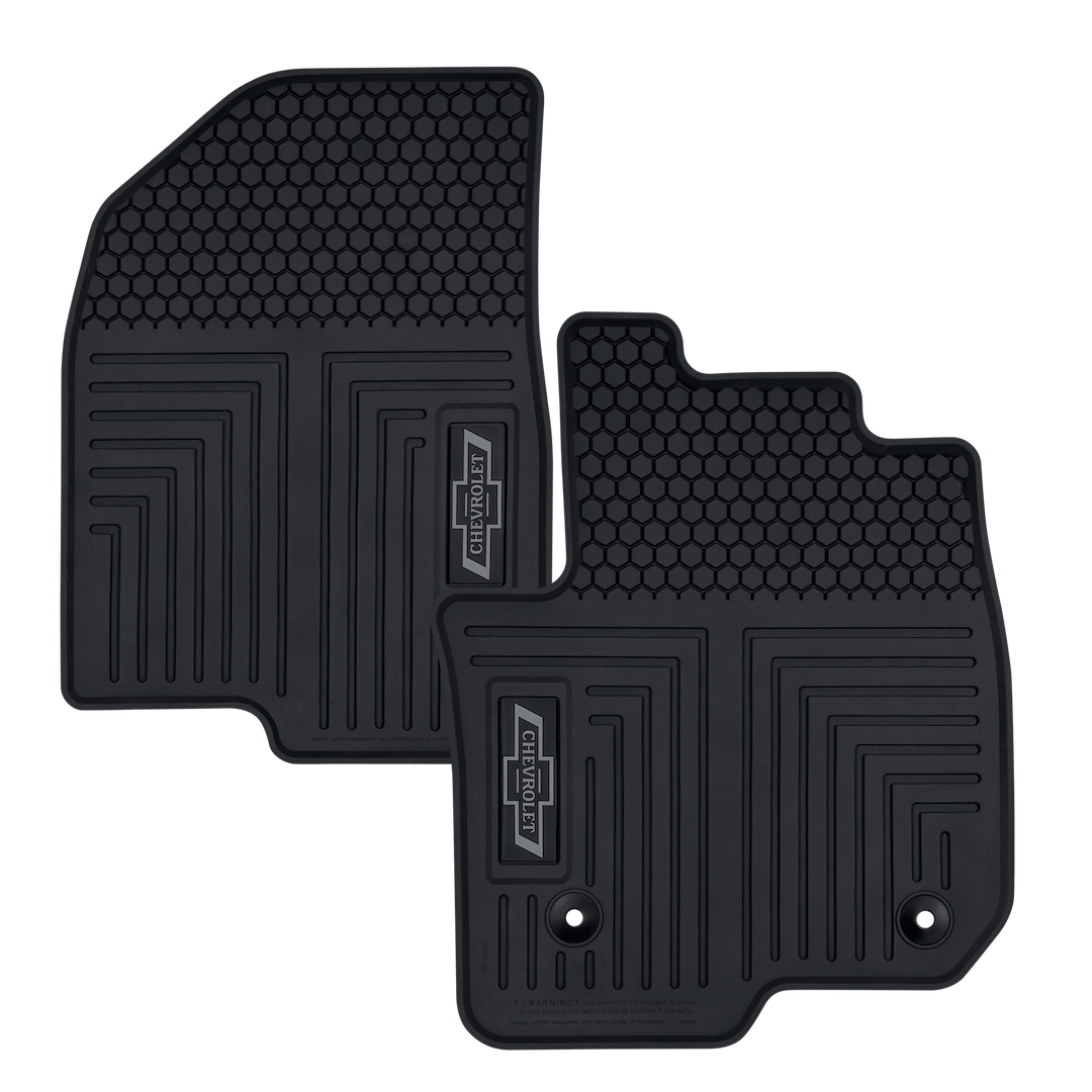 Plasticolor 001796R01 Direct-Fit Chevy Bowtie Floor Mat