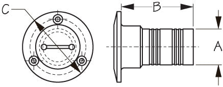 Sea Dog 351320-1 Hose-Connection Deck Fill