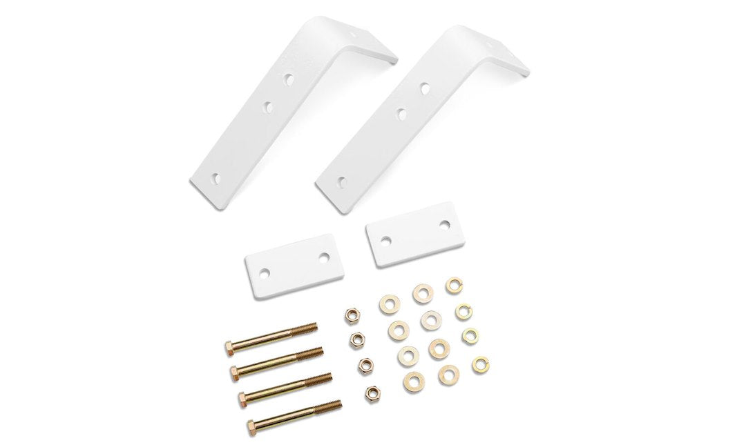 BackRack 91006W White Rectangular Light-Bar Mount Pair