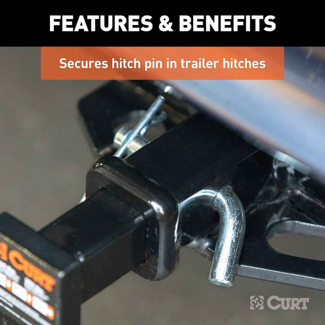 CURT 21602 Universal 3-1/4-Inch Hitch Hairpin Clips, Three-Pack