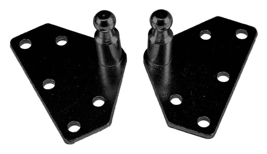 JR Products BR10336 Flat Gas-Spring Brackets, 10mm Stud Pair