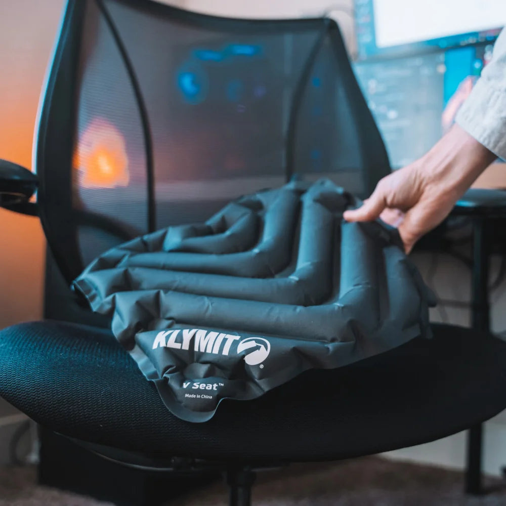 Klymit 12VSGR02B V Seat Inflatable Seat Pad