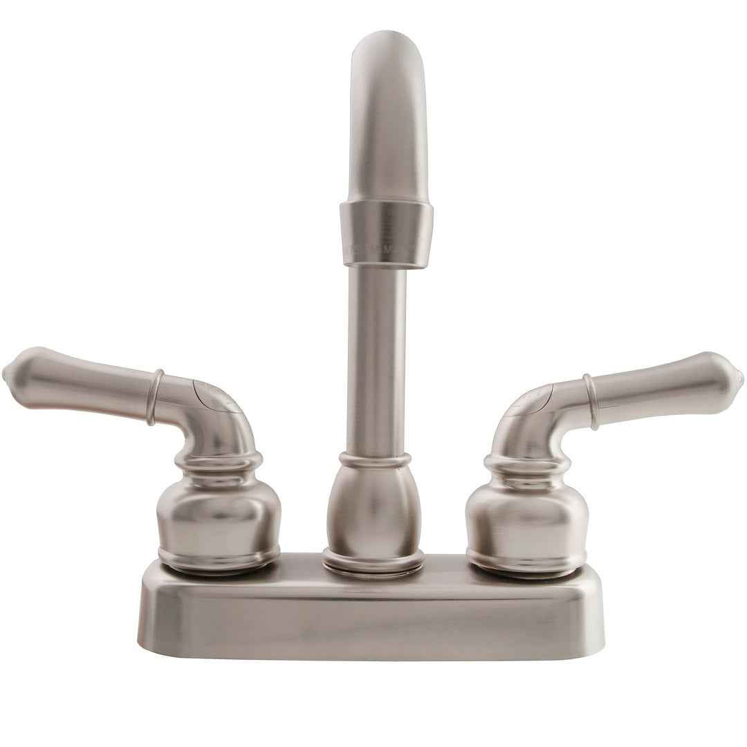 Dura Faucet High-Arc Lavatory Faucet - Satin Nickel – DF-PB150C-SN