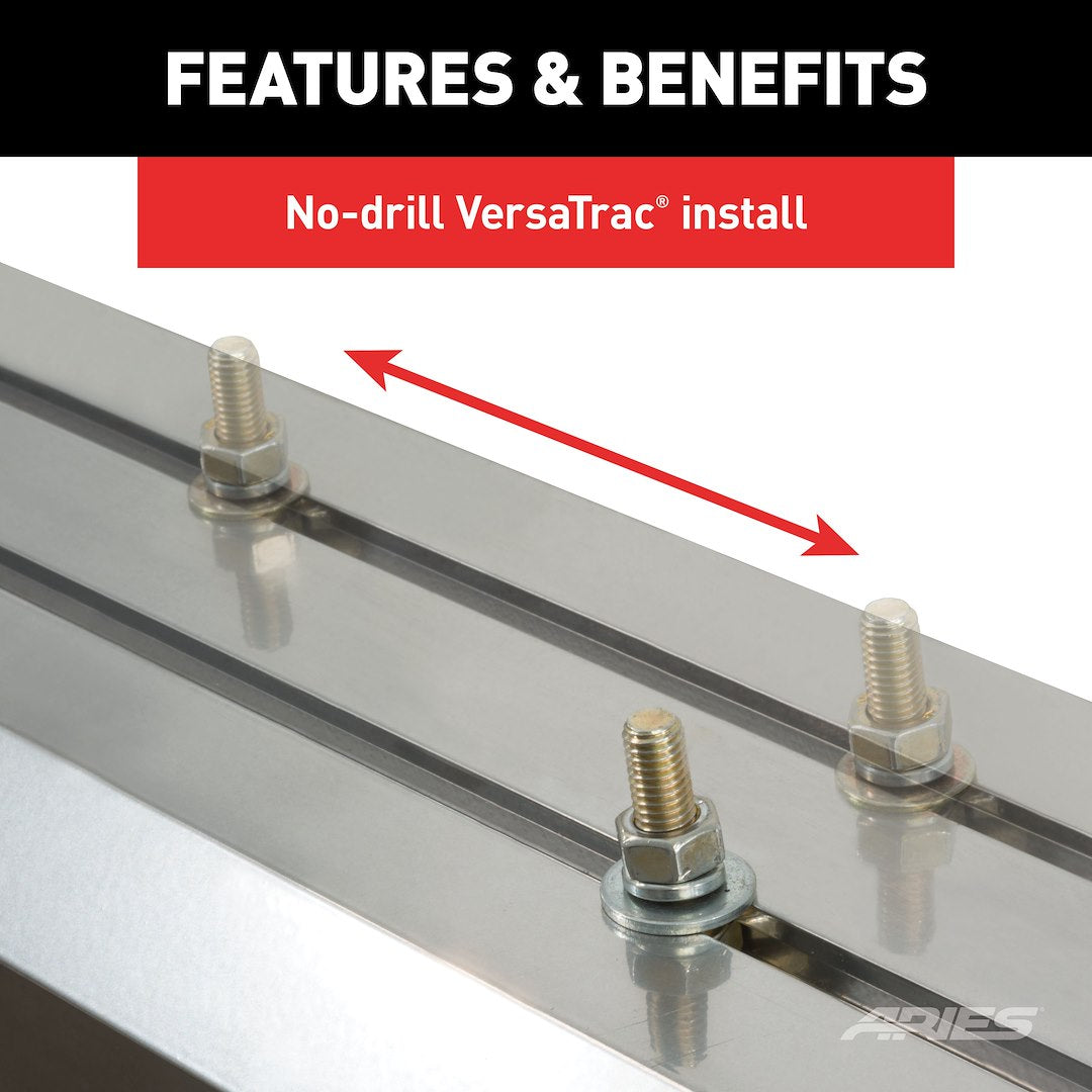 Aries 2055985 85-Inch AdvantEDGE Black Aluminum Side Bar - image 7