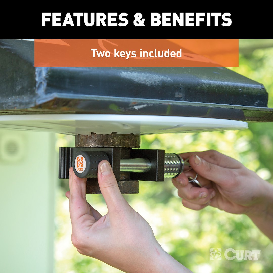 Curt 23255 Fifth Wheel Trailer Hitch King Pin Lock - image 8