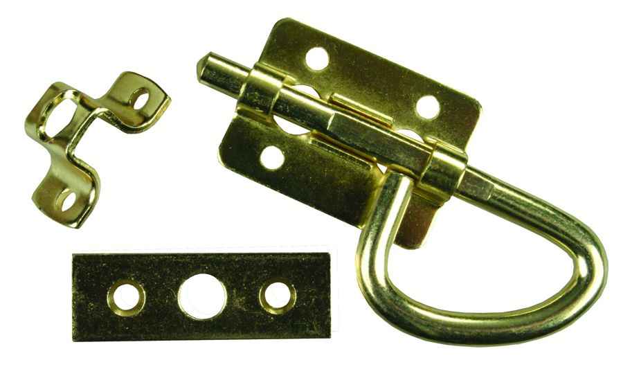 JR Products 20645 Satin-Nickel Scissor-Handle Bolt Catch