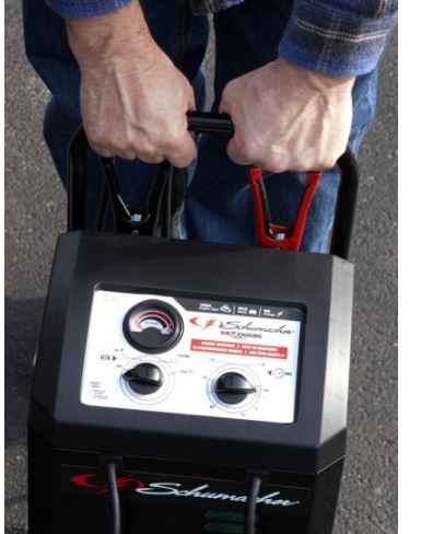 Schumacher SC1437 BUILT4CHARGING Wheeled Battery Charger