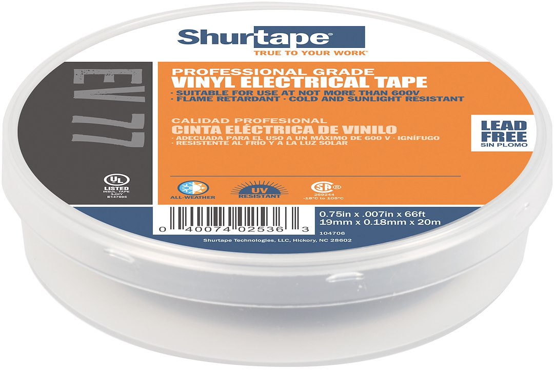 Shurtape 104706 EV 077 Electrical Tape Pack